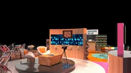 30x30 Île booth design by Reaction Space